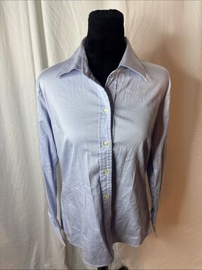 Banana Republic Light Blue Women's Button-Down Shirt